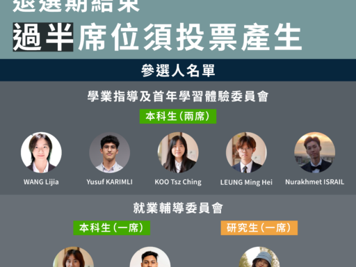 大學管治委員會選舉：退選期結束 過半席位須投票產生